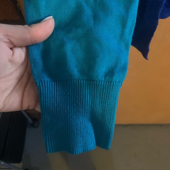 Vertical Design Blue & Teal Cardigan - Picture 3 of 7